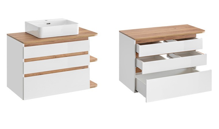 Ensemble Meubles Salle De Bain Modernes Blanc Torres