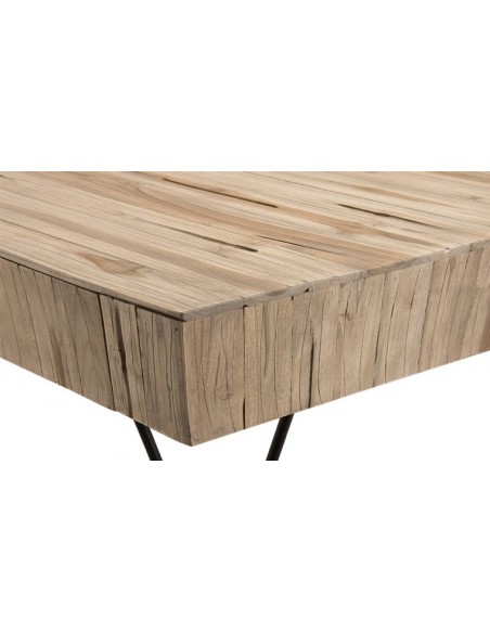 Table basse tiroir teck