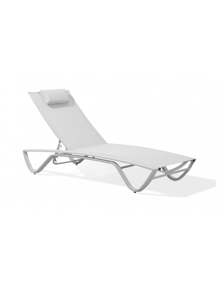 chaise longue figari blanche