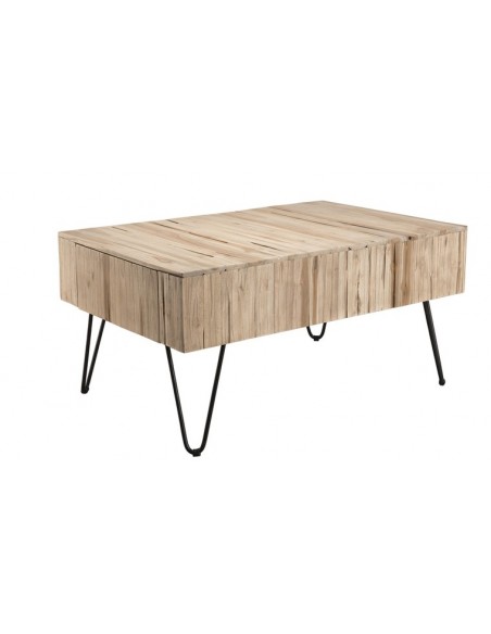 Table basse tiroir teck