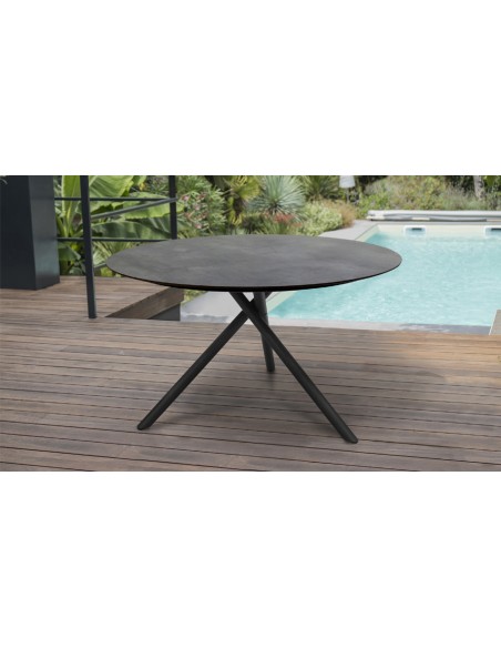 table de jardin ronde design