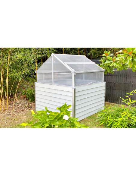 mini serre de jardin blanche stretto double