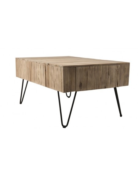 Table basse tiroir teck