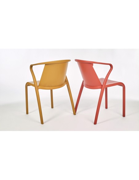 Fauteuil jardin polypropylene empilable fado