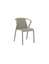 Fauteuil jardin polypropylene empilable fado