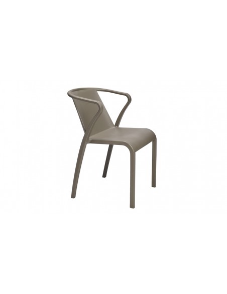 Fauteuil jardin polypropylene empilable fado