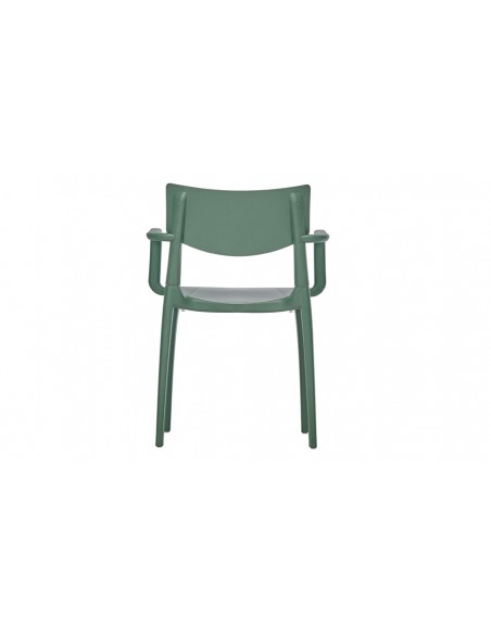 Fauteuil jardin empilable vert Town