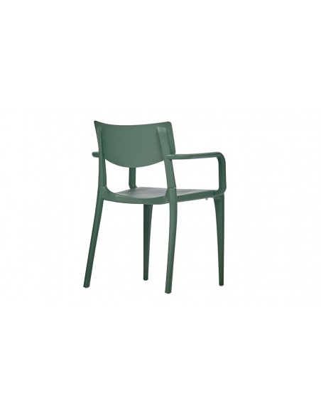 Fauteuil jardin empilable vert Town