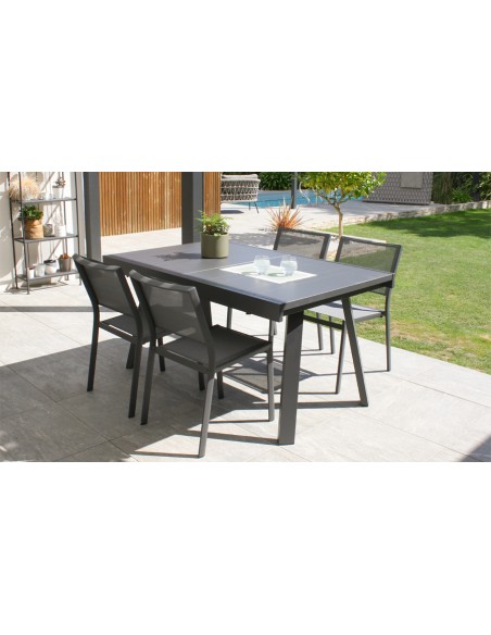 ensemble repas jardin extensible 4 chaises