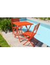 Chaise jardin pliante orange Marius