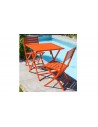 Chaise jardin pliante orange Marius