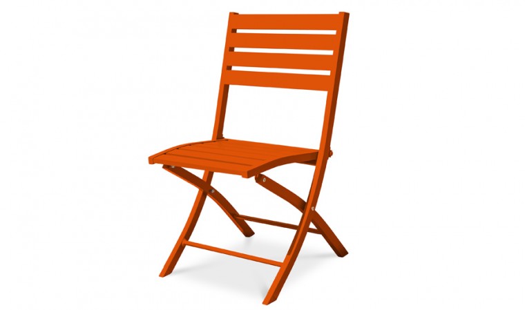Chaise jardin pliante orange Marius Chaise jardin pliante orange Marius