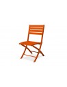 Chaise jardin pliante orange Marius