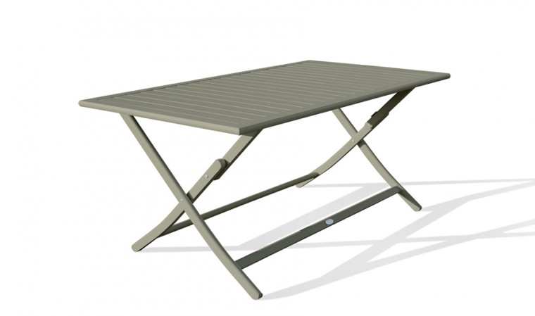 Table jardin pliante anthracite Marius Table jardin pliante anthracite Marius