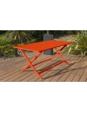 Table jardin pliante orange marius