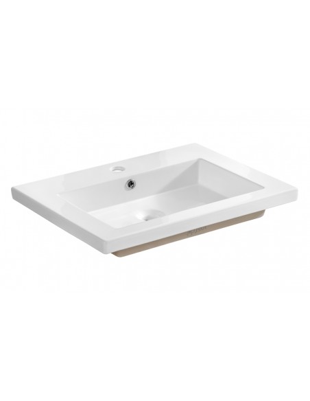 Plan vasque céramique blanc 60 cm