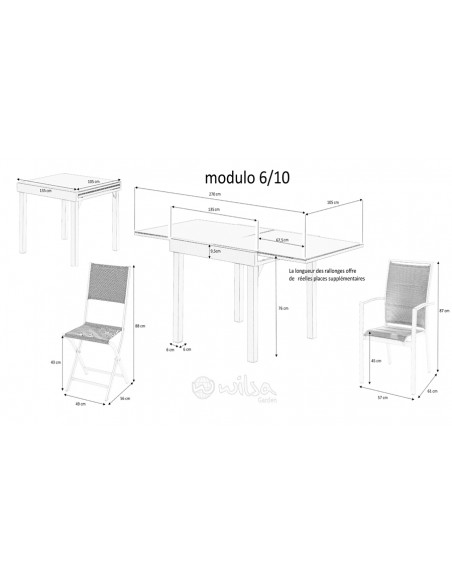 ensemble jardin extensible modulo