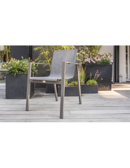 Salon jardin extensible sable Zahara