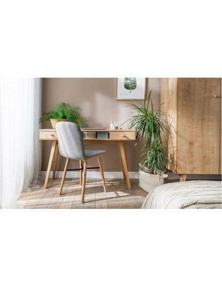 Coiffeuse bureau scandinave nature