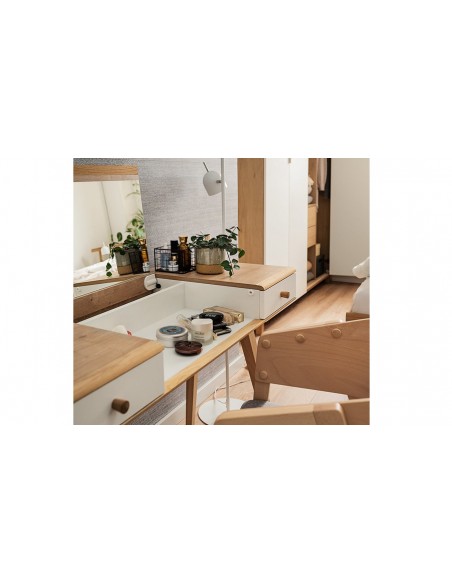 Coiffeuse bureau scandinave nature