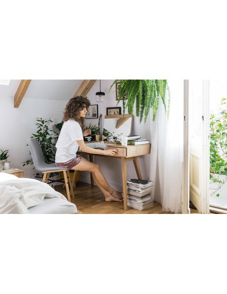 Coiffeuse bureau scandinave nature