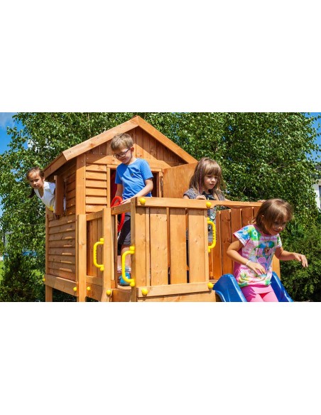 Cabane jeux toboggan myhouse