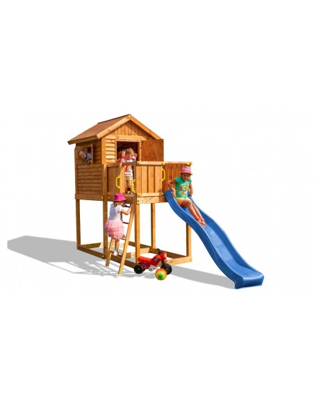 Cabane jeux toboggan myhouse