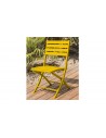 Chaise jardin pliante moutarde Marius