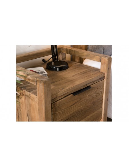 table chevet en pin recyclé Jack