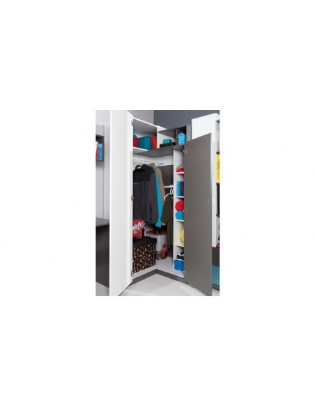 Armoire d'angle ado pour chambre enfant