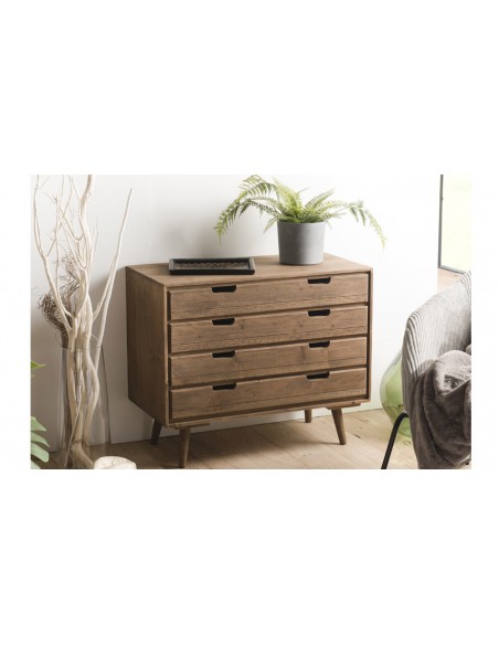 Commode 4 tiroirs sapin Noah