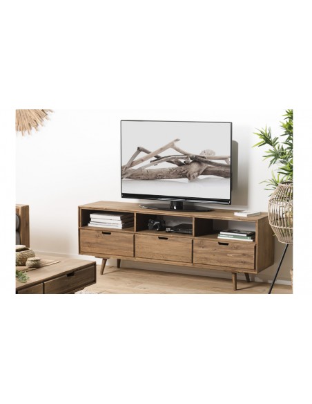 Meuble TV scandinave sapin Noah