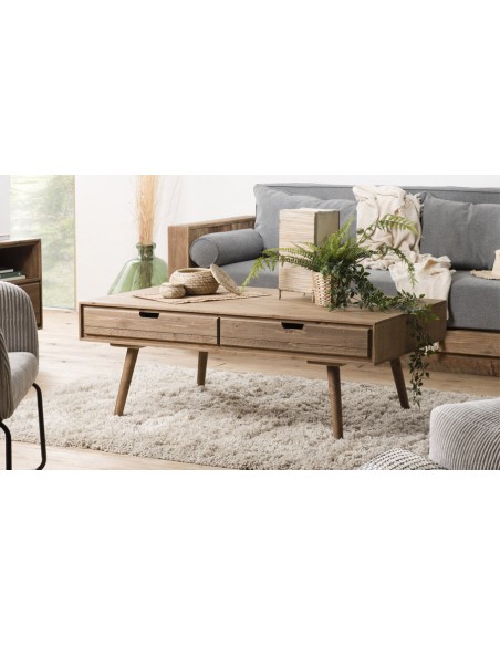 Table de chevet en sapin style scandinave Noah - House and Garden