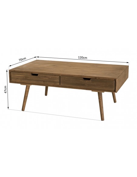 Table basse sapin noah