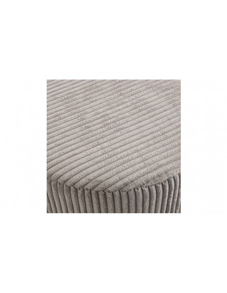 Tabouret velours gris perle Emilia