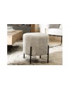 Tabouret velours gris perle Emilia