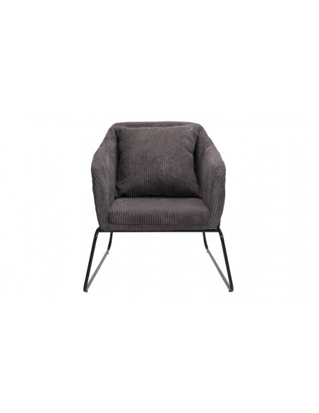 Fauteuil velours côtelé emilia