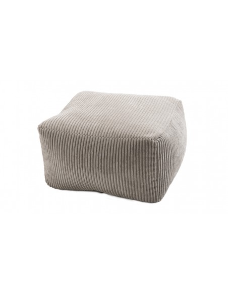 Pouf velours gris perle Emilia