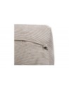 Pouf velours gris perle Emilia