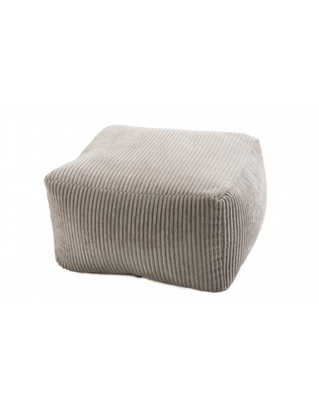 Pouf velours gris perle Emilia