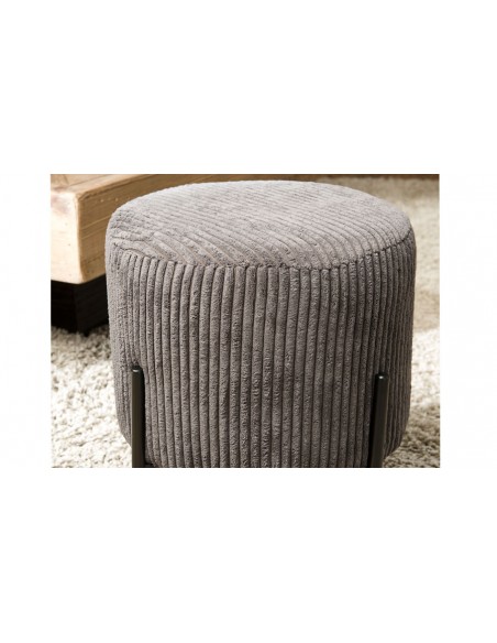 tabouret emilia velours cotele