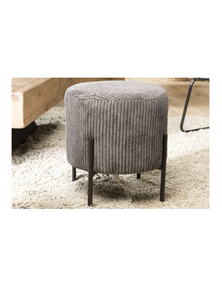 tabouret emilia velours cotele