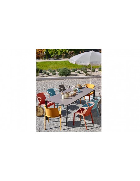 Fauteuil jardin polypropylene empilable fado