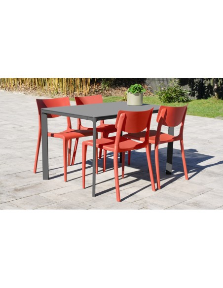 Chaise repas jardin empilable town