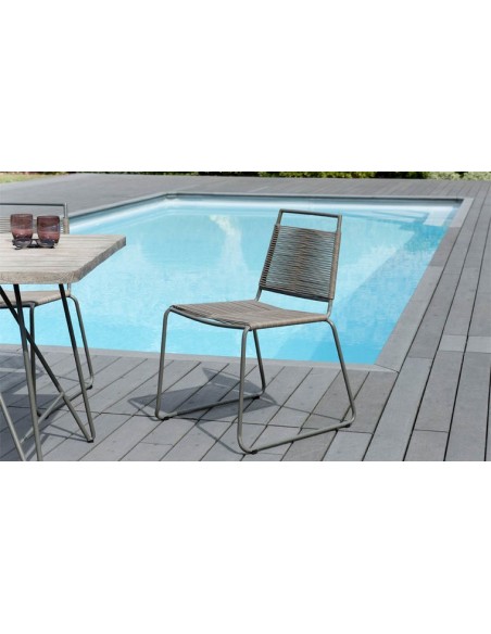 Chaise de jardin cordage