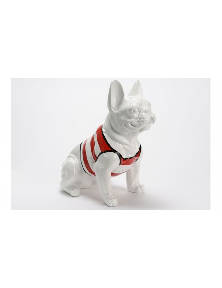 Statue bulldog français assis