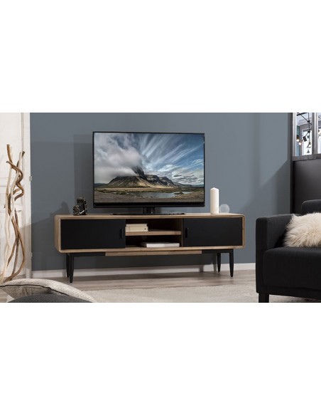 meuble tv en acacia massif