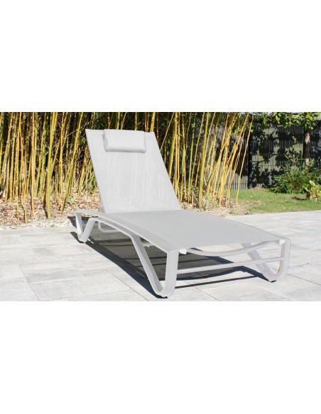 chaise longue figari blanche