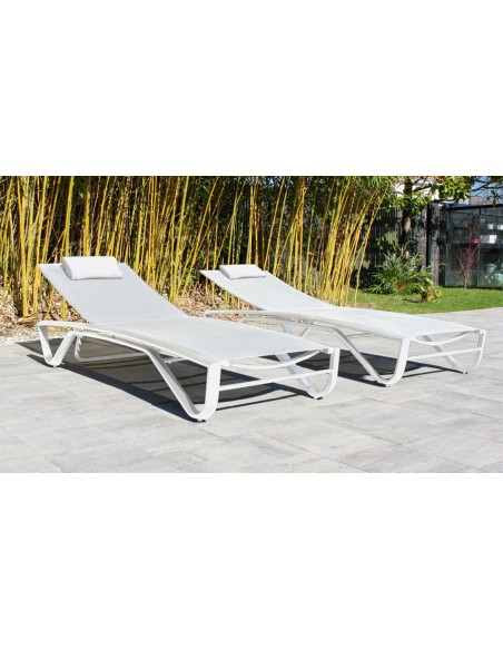 chaise longue figari blanche