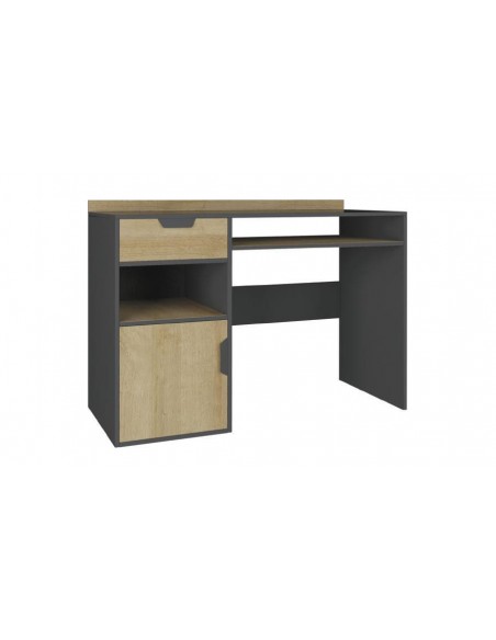 Bureau enfant moderne graphite chêne